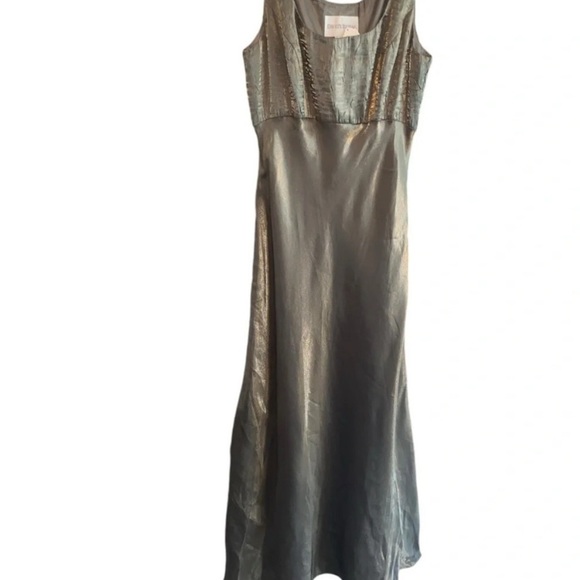 Vintage David’s Bridal y2k sage green Maxi gown Special occasion Party Dress - Picture 3 of 8